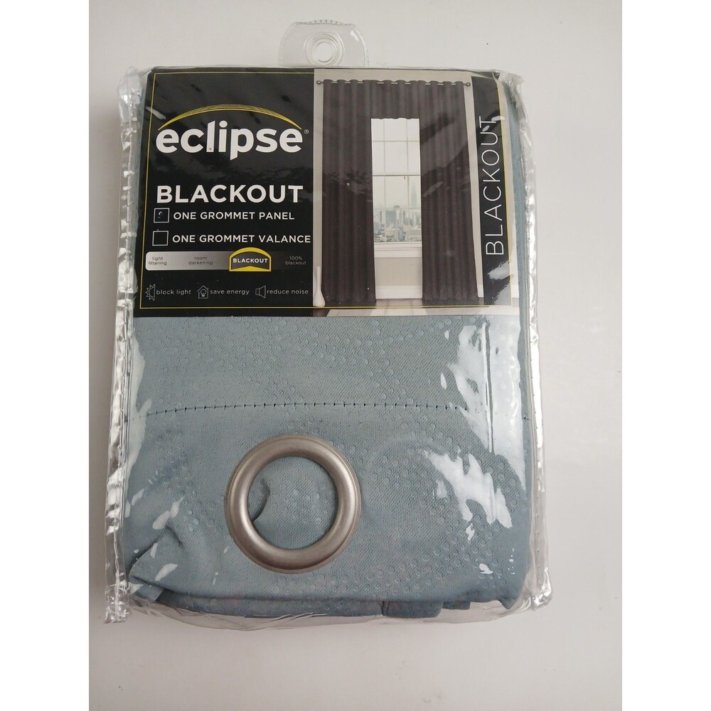 NEW Eclipse Blackout 52 x 95 Grommet single curtain panel 'Kingston Spa' #CT12